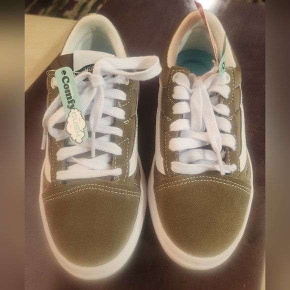 Vans ComfyCushOld Skool Overt Skate Shoes Sneaker Walnut VN0A7Q5E1NU M-4 W 5 1/2 - Picture 3 of 4